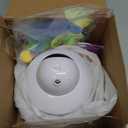 Interactive Cat Toys for Indoor Cats,4-in-1 Automatic Kitten Toy with Laser, Fluttering Butterfly, Moving Feather & Track Balls, USB Rechargeable Self-Play Electronic Toy for Kittens & Adults (White)