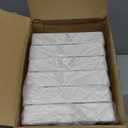 Taiyin 12 Pcs Pyramid White PVC Vinyl Post Top Caps, Fence and Deck Post Caps for Vinyl Fence Posts (5 x 5 Inch)