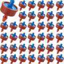 60Pcs 0.5 GPH Pressure Compensating Irrigation Spot Drippers,Constant Flow Barb Outlet Watering Dripper Emitters Heads Parts for 1/4 Inch Watering Tubing Line for Garden Pots Plant Irrigation Systems