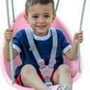Swurfer Coconut Toddler Swing – Comfy Baby Swing Outdoor, 3- Point Adjustable Safety Harness, Secure, Safe Quick Click Locking System, Blister-Free Rope, Easy Installation, Ages 6-36 Months