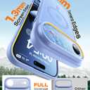 TOCOL for iPhone Air Case, Full Camera Protection, Built-in Magnetic Ring, Compatible with Magsafe Charger, Drop Protection, Translucent Matte Phone Case for iPhone 17 Air 6.5 inch (Light Blue)