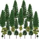 jiebor 24pcs Fake Artificial Miniature Tree Model for DIY Train Buildings Architecture Diorama Garden Christmas Scenery Supplies