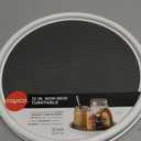 Copco Basics Non-Skid Pantry Cabinet Lazy Susan Turntable, 12-Inch, White/Gray, 1 Count (Pack of 1)