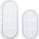 Oval Tray Molds for Resin Oval Silicone Molds for Concrete Tray Jewelry Dish, 2 Sizes (7 inches and 9.5 inches)