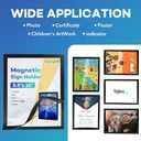 YixangDD 10 Pack Magnetic Sign Holder 8.5 x 11, Self-Adhesive Magnetic Wall Mount Sign Holder, Magnetic Document Holder for Wall Window Office Poster Store