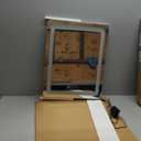 22x17 Inch Lighted Vanity Mirror with Dimmable LED Lights - 3 Color Modes, Smart Touch Control & 360 Rotating Base - Desk Makeup Mirror (White)