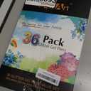 Aen Art Glitter Gel Pens for Adult Coloring Books, 36 Colors Gel Marker Set Colored Pen with 40% More Ink for Kids Drawing, Doodling, Crafts and Taking Note