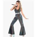Morph Disco Costume Women - 70s Retro Jumpsuit Costume For Parties & Halloween - 70s Disco Outfits For Women Size: Large