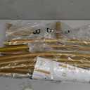 Nisoger 7.2FT Round Backdrop Stand, Circle Gold Balloon Wedding Arch Frame, Metal Wedding Backdrop With Storage Bag For Valentines Day Parties, Baby Shower, Ceremony and Graduation Decorations