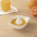 Ceramic Lemon Juicer Reamer Manual Citrus Lime Hand Squeezer Bowl with Handle and Pour Spout, Handheld, Easy to Use and Clean