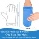 Hot & Cold Therapy Gloves | Ice & Heat Pain Relieving Mittens | Microwavable & Freezable, Arthritis, Finger & Hand Injuries, Carpal Tunnel - Small, Medium