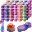 Galaxy Slime Toy 72pack Party Favors for Kids, Rich Colored, Stress Relief Toy for Girls Boys, Easter Basket Stuffers, Christmas Stocking Stuffers