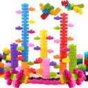 STEM Building Blocks Toys for Kids  Educational and Safe Gear Interlocking Construction Playset  Develop Creativity and Problem-Solving Skills