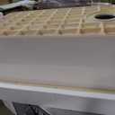 32 Inch White Fireclay Undermount Kitchen Sink Offset Drain, 32"x19"x10"
