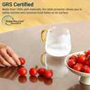 36 x 60 Inch Clear Table Cover Protector Rectangle, 1.5mm Transparent Plastic Table Protector Waterproof, Anti-Scratch Clear Desk Mat for Office Desktop Dresser Dining Table, FDA Compliant