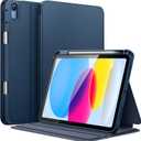 JETech Case for iPad (A16) 11th/10th Generation (2025/2022) with Pencil Holder, Slim Folio Stand Protective Tablet Cover, Multi-Angle Viewing (Navy)