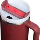 STANLEY Quencher H2.0 Tumbler with Handle and Straw 40 oz | Flowstate 3-Position Lid | Cup Holder Compatible for Travel | Insulated Stainless Steel Cup | BPA-Free | Cranberry
