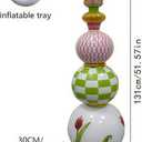 4.3Ft 2 Pcs Large Inatable Christmas Ornaments Balls Outdoor, Topiary Decorations for Urn Porch, Yard Garden Garden Easter Decor