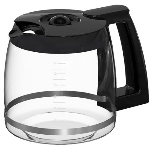 14-Cup Glass Carafe Replacement for Cuisinart Coffee Maker Models DCC-2200RC, DCC-2200, DCC-2600, DCC-2800, DCC-3200, DCC-3200P1, DCC-3200FR, DCC-T20, DCC-1800FR, CBC-7400, CBC-7000PC