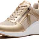 High Heel Wedge Sneakers for Women, Size 10