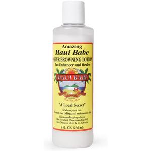Maui Babe After Browning Lotion, Tan Enhancer & Healer - After Sun Tan Extender Body Lotion To Prevent Tan Fading- Natural Moisturizing & Healing After Sun Care Cream- Made In USA, 8 Ounces (8 Fl Oz (Pack of 1))