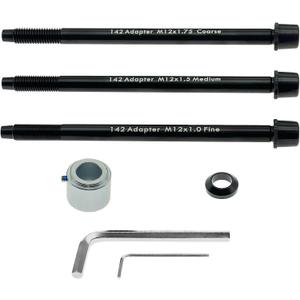 12x142mm Adapter Compatible with Wahoo KICKR SNAP, Supports 12mm Thru-Axle Rear Dropouts (142mm Width), Manufacturing of High-Strength Materials, Contains All Necessary Kits and Tools