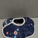 Soft Cat Cone, Adjustable Recovery Collar After Surgery to Prevent Licking Wound, Protective Cat Neck Cone, Comfortable Pet Elizabethan Collar for Cats Kittens and Puppies (M) (M (Neck: 8.5-11.6 in), Planet Pattern)