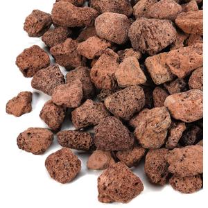 GasSaf 10 Pounds Red Lava Rocks for Fire Pit, Fireplace, Gas Fire Tables, Gas Log Set, Decorative Landscaping Rocks for Indoor and Outdoor (0.8-1.2 Inch)