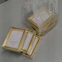Mini Picture Frames 2.5x3.5 Inch (6-Pack) - Small Photo Frames, for Wall, Table, Home, Office Decoration, Durable Compact Polaroid Frame Set for Family, Gold