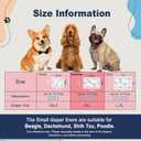 Dog Diapers Liners, 150 Ct, Super Absorbent Doggie Diaper Inserts for Male Dog Wraps and Female Dog Diapers, Hook-and-Loop Tape Design, Super-fit & No Shifting, Medium Dog Diaper Pads