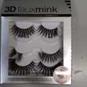 Ardell 3D Faux Mink Lashes 853 - Reusable Wispies Eyelashes with Invisiband for Seamless Volume, 4 Pairs