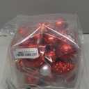 Christmas Ball Ornaments - 43pcs Shatterproof Christmas Tree Decorative Hanging Ornaments with Loop for Xmas Holiday Party Wreath Home Decoration, Red(Combo of 10 Ball and Shaped Styles)