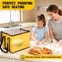30L Dough Proofer, Folding Bread Proofing with 33-122 Temperature & 96h Timer Controller, Sourdough proofing box Heated Fermentation for Making Bread, Yogurt, Natto and Handmade Soap