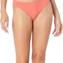 Amazon Essentials Women's Light-Support Tie Halter Bikini Swimsuit Top (Available in Plus Size) (Medium, Coral Pink)