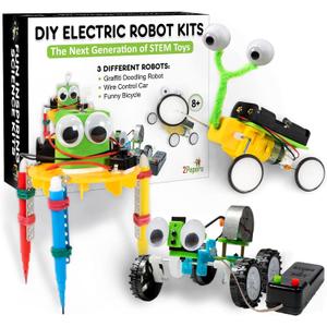 DIY Robotic Science Kits for Kids Age 8-12 6-8, STEM Projects for Kids Ages 8-12, Building Robot Kit Experiments, Educational Toys for Ages 8-13, Gifts for Boys & Girls Age 6 7 8 9 10 11 12 Years Old