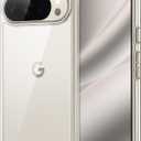 JETech Case for Google Pixel 10 Pro XL 2025, Non-Yellowing Shockproof Bumper Protective Phone Cover, Anti-Scratch Hard PC Back (Clear)