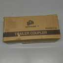 METOWARE Straight Trailer Tongue Coupler for 2" Ball, 2" Channel Width Trailer Coupler 3,500LBS