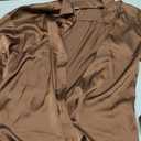 Satin Blouses for Women Silk Button Down Shirts Long Sleeve Business Casual Tops, Size M