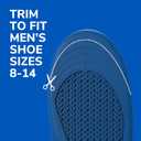 Dr. Scholls Extra Comfort Support Insoles Men, Size 8-14, 1 Pair: All-Day Comfort Shoe Inserts with Massaging Gel for Big & Tall Men, 200lbs+, Wide Feet - Arch Support Inserts for Men, Trim to Fit