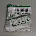 Lux Dual Grip Socks - Soccer Grip Socks for Men and Women. GripArray Performance & Comfort (One Siz, White)