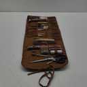 Leather Working Tools Leather Craft Tools for Carving Stamping Sewing Punching Cutting with Custom Custom Storage Bag Professional Tooling Kit for Crafting, Repair & DIY Projects