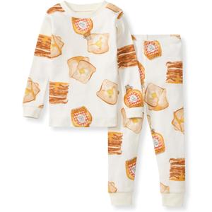 Burt's Bees Baby Boys' 2-Piece Long Sleeve Tee and Pants Organic Cotton Pajama Set (4T)