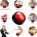 Recordable Talking Button 30 Seconds Record Button Easy Button Answer Buzzers Custom Sound Button for Communication Study Office Home Game Gift(Batteries Included)