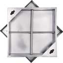 Invisible 201 Stainless Steel Manhole Cover and Frame 28x28 In