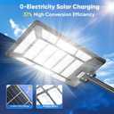 6000W Solar Street Lights Outdoor 600000LM 1028 Beads Commercial Parking Lot Lights Dusk to Dawn Waterproof Solar Security Flood Lights with Motion Sensor and Remote for Road Yard Driveway, D4-6000w-1pack