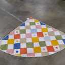 Grey & Blush, Mid-Century Modern Design, Handmade Wool, Ideal for The Living Room, Dining Room, Bedroom