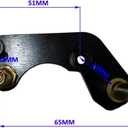 DJ-Motor 51mm Twin Piston Front Brake Caliper For Some Chinese Made Pit Bikes and Some Models Of DNM Hornet Forks Marzocchi Shiver Style Forks Such As Fast Ace AS01'S