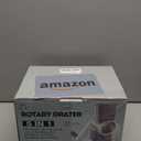 Ourokhome Rotary Cheese Grater Hand Crank, Kitchen Shredder Speed Mandolin Slicer Ice Shaver with Handle and Drum Blades for Cheese, Vegetable, Nuts, Chocolate, Potato, Carrot, 5 Blades, Dark Blue