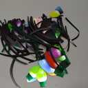 340PCS Christmas Car Refrigerator Decorations  165 Reflective Bulb Light Shaped Magnets 175 Magnetic Wires Ornaments Set Xmas Holiday Cute Decor