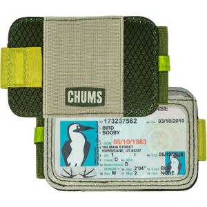 Chums Bandit Bi-Fold Wallet  Slim RFID Wallet for Men & Women, Reversible Card, ID & Money Holder (Olive/Tan)